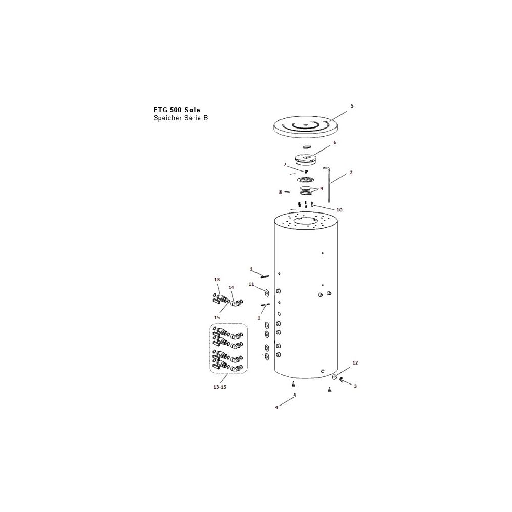 Brötje Energiespeicher, für Trinkwasser- und Gebäudeheizung ETG 500 B... BROETJE-7735890 3661238758322 (Abb. 1)