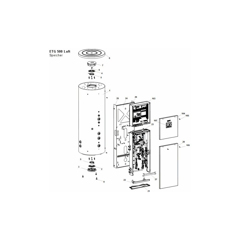 Brötje Speicherkörper für ETG Luft SK ETG L... BROETJE-7782221 4017042233590 (Abb. 4)