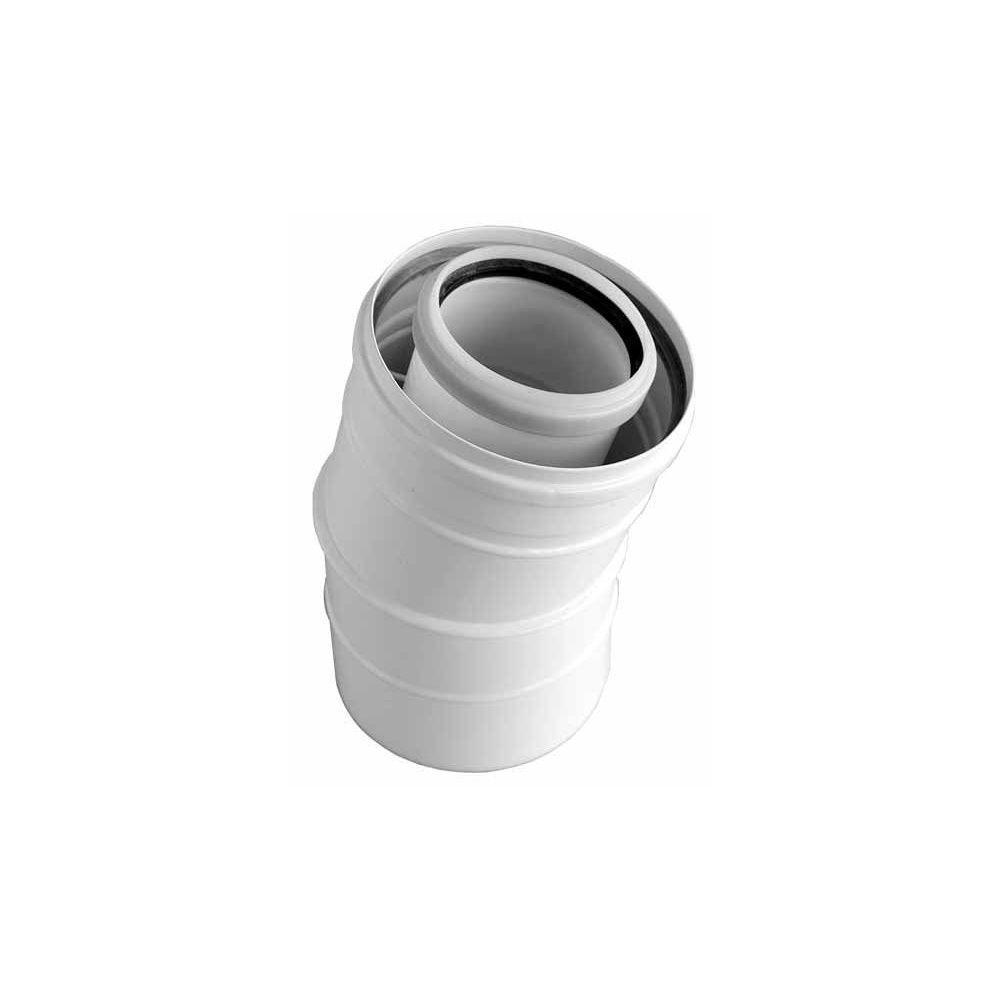 Brötje Bogen 15 Grad konzentrisch für DN 80/125, PPs/AL... BROETJE-994972 4017042994972 (Abb. 2)