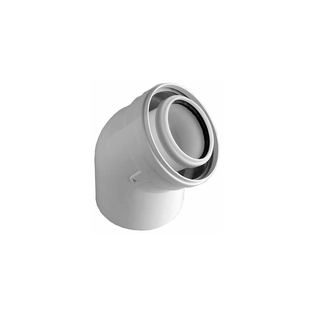 Brötje Bogen 45 Grad konzentrisch für DN 80/125, PPs/AL... BROETJE-994958 4017042994958 (Abb. 2)