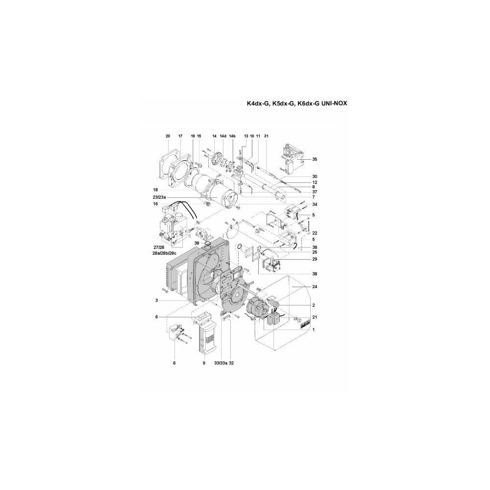 Brötje Kesseldichtung komplett für K4 in Schutzpappe... BROETJE-619301 4017042619301 (Abb. 2)
