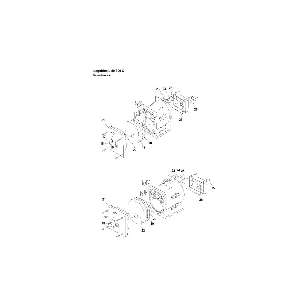 Brötje Isolierung Kesseltür für L 240/300... BROETJE-952125 4017042952125 (Abb. 2)