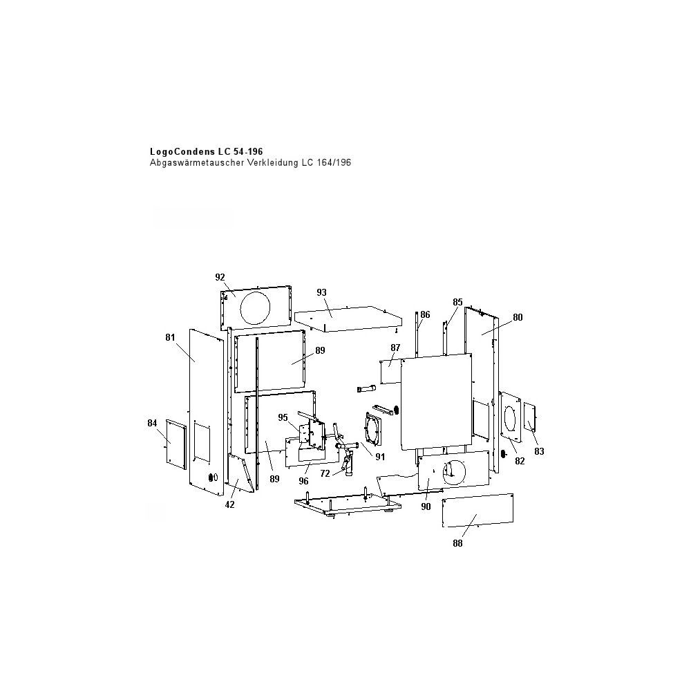 Brötje Verkleidungsvorderwand unten für LC 164/196... BROETJE-817110 4017042817110 (Abb. 2)