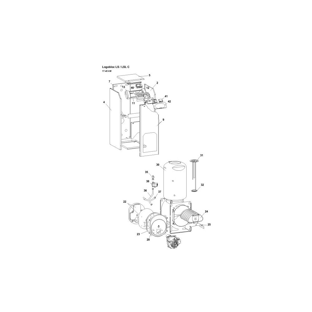 Brötje Vorlaufschlauch, für 150l Speicher... BROETJE-954068 4017042954068 (Abb. 2)