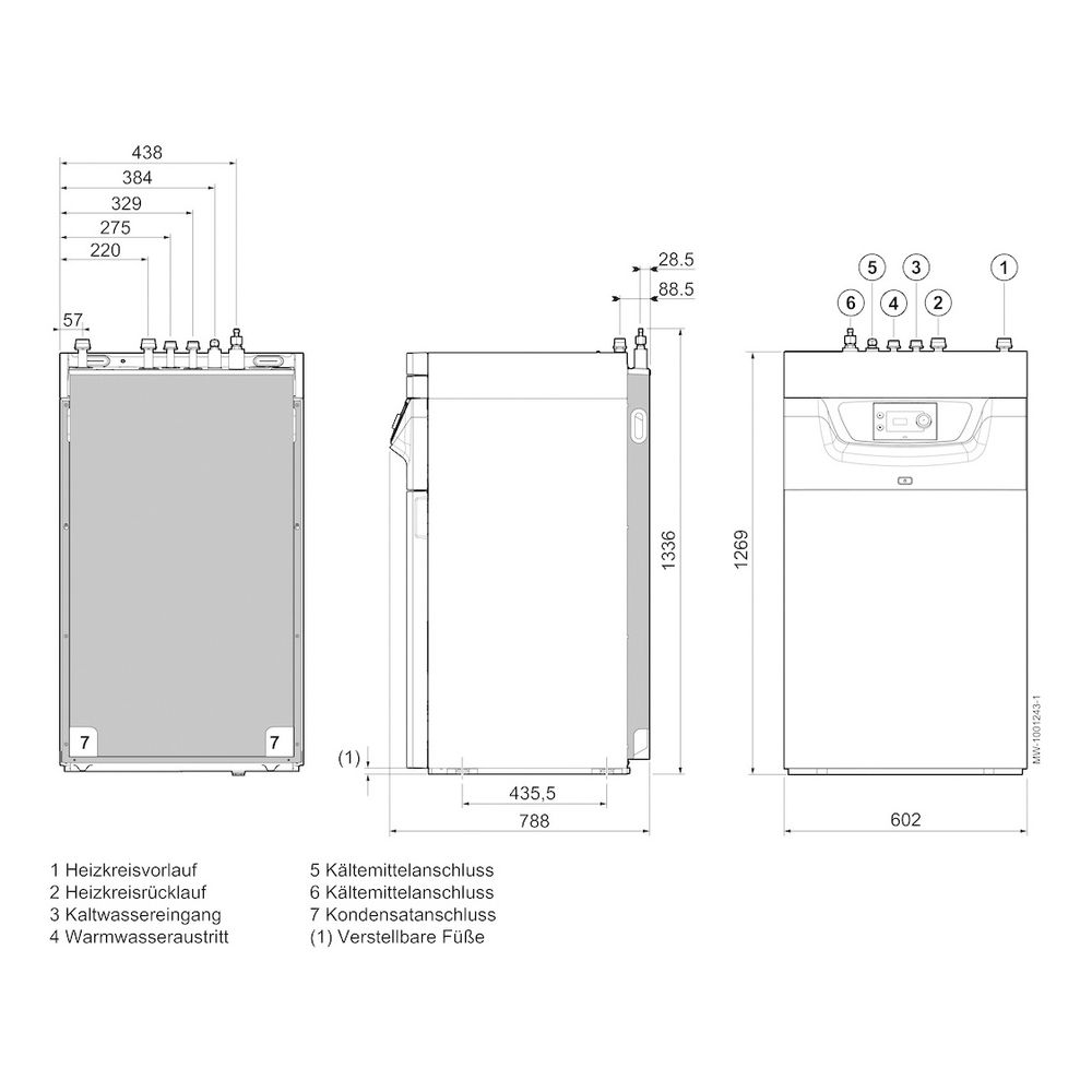 Brötje Luft-Wasser-Wärmepumpe Inverter Kompakt BLW Split-K 11 C, 10,07 bei A7/W35, R41... BROETJE-7695625 4017042185974 (Abb. 3)