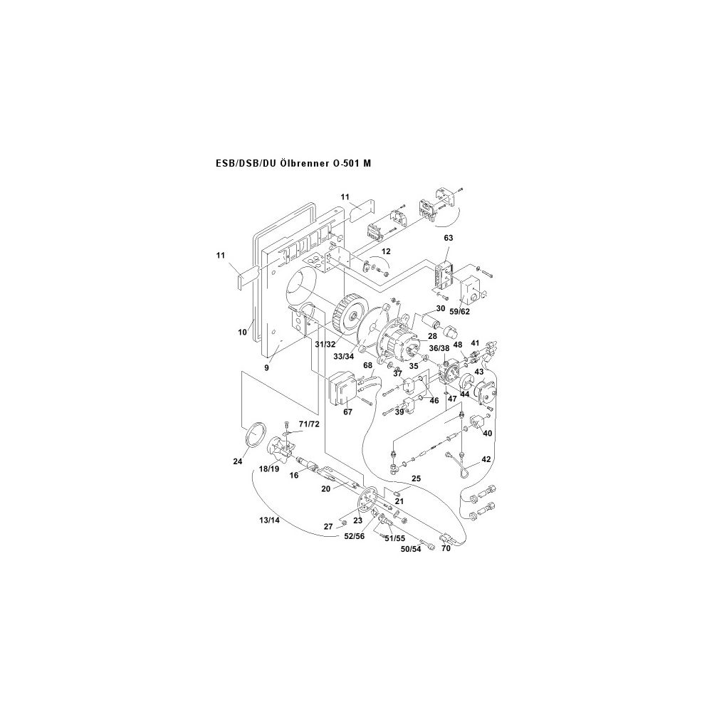 Brötje Blech zwischen Motor und Ventilatorrad für 28 und 41... BROETJE-521031 4017042521031 (Abb. 2)