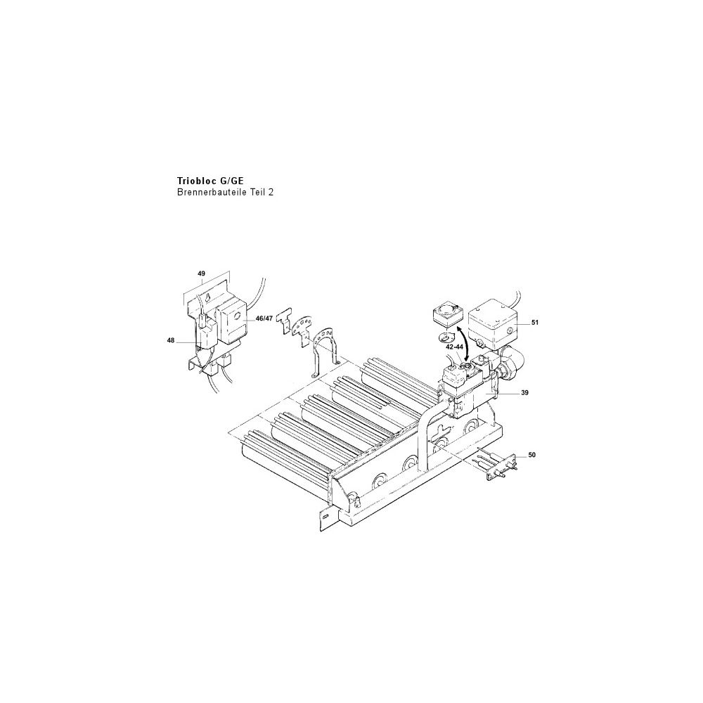 Brötje Zünd- und Ionisationselektrodenblock GE 9-64... BROETJE-527583 4017042527583 (Abb. 2)