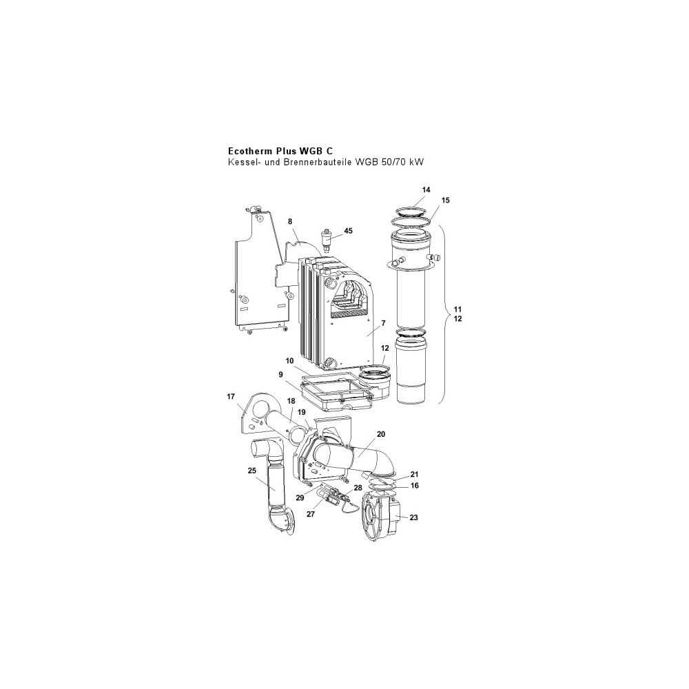 Brötje Abgasleitung mit Abgasadapter für WGB 2.50/2.70... BROETJE-991117 4017042991117 (Abb. 2)