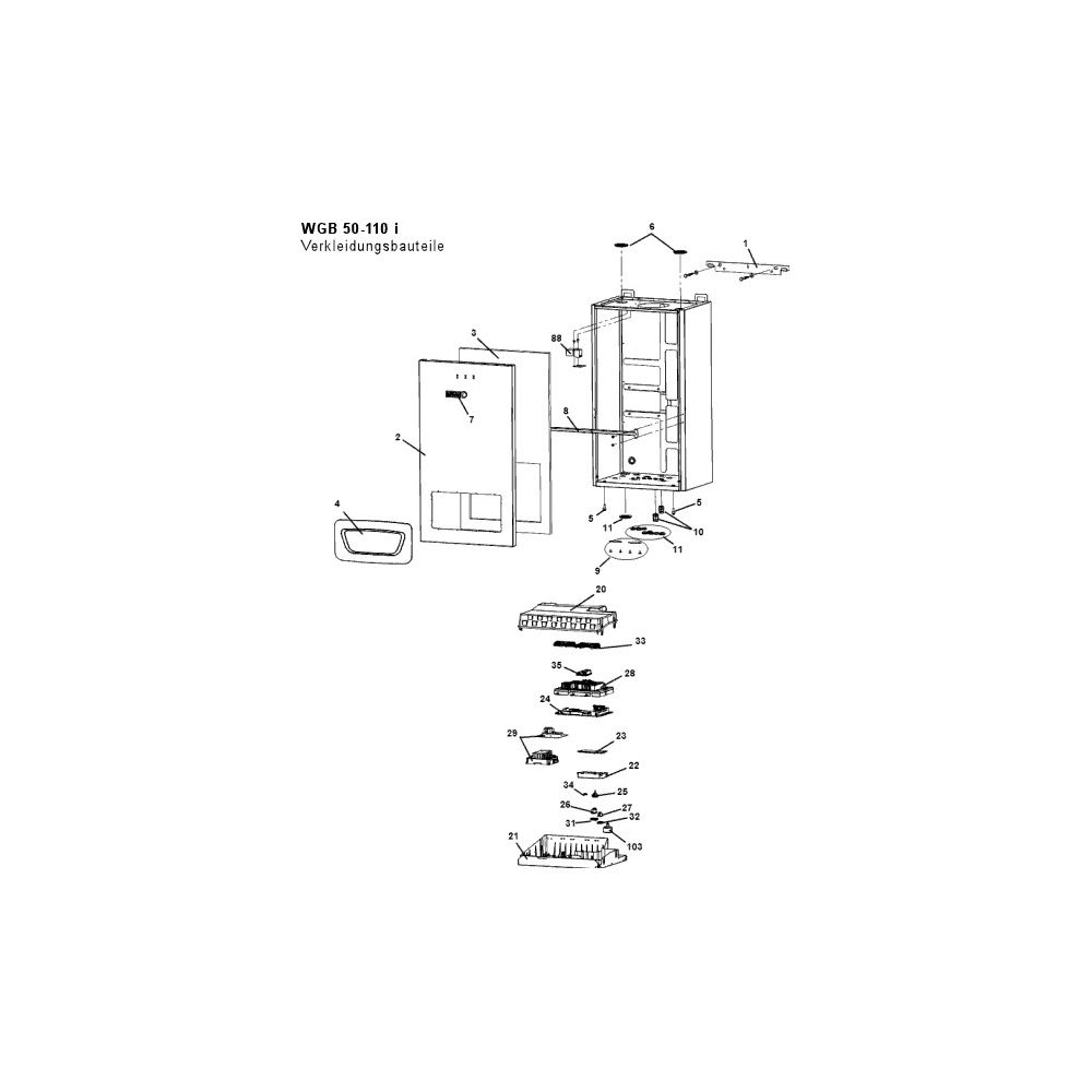 Brötje Gas-Brennwertwandkessel WGB 70I E-Gas, 17,0–70,0kW... BROETJE-7697612 4017042186759 (Abb. 3)