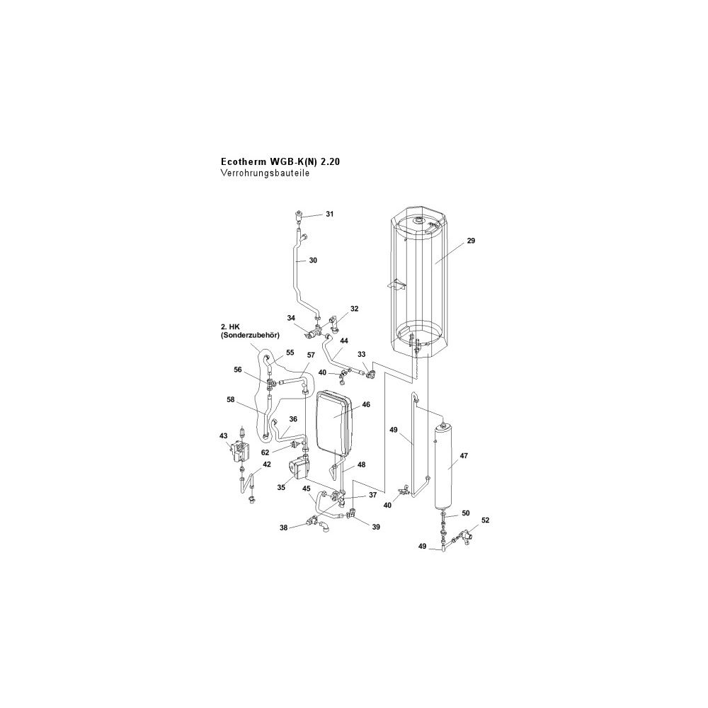 Brötje 3-Wege-Ventil Ersatz-Set für WGB-KN, 230V... BROETJE-638289 4017042638289 (Abb. 2)