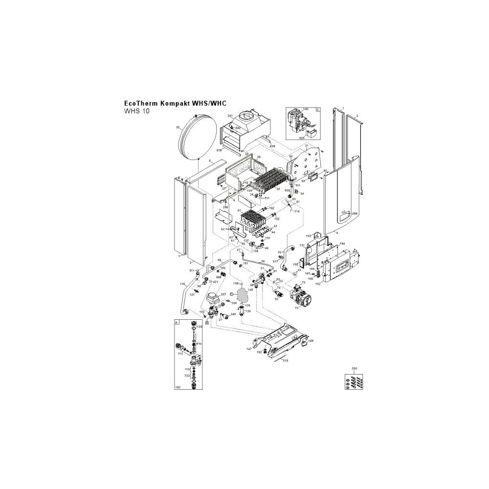 Brötje Gas-Heizwerttherme WHC 18 E-Gas, 10,6-18,0kW mit Trinkwassererwärmung... BROETJE-7651053 4017042157773 (Abb. 4)