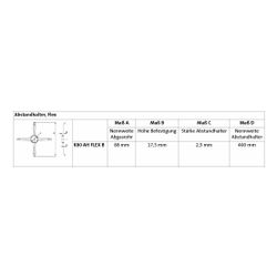 Brötje Abstandhalter für flexibles Abgasrohr, DN 80... BROETJE-661225 4017042661225 (Abb. 1)