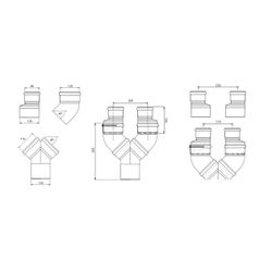 Brötje Doppelschachtanschluss DSA 110/80... BROETJE-661317 4017042661317 (Abb. 1)