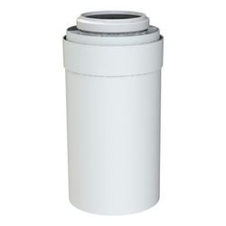Brötje Verlängerungsrohr konzentrisch K60 KR500, 500mm, AL/PPS, Weiß... BROETJE-7308324 4017042107303 (Abb. 1)