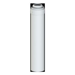 Brötje Verlängerungsrohr konzentrisch K60 KR1000, 1000mm, AL/PPS, Weiß... BROETJE-7308325 4017042107310 (Abb. 1)