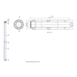 Brötje Verlängerungsrohr konzentrisch K60 KR2000, 1995mm, AL/PPS, Weiß... BROETJE-7308326 4017042107327 (Abb. 1)