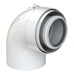 Brötje Langmuffe konzentrisch DN 60/100, K60 KRA250 AL/PPS, Weiß... BROETJE-7308327 4017042107334 (Abb. 1)