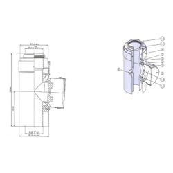 Brötje Revisionsstück konzentrisch K60 RDS AL/PPS DN 60/100 Weiß... BROETJE-7308329 4017042107358 (Abb. 1)