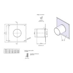 Brötje Schornsteinanschlussstück konzentrisch KSAH 100 AL/PPS, Weiß, DN 60/100, hinten... BROETJE-7308349 4017042107389 (Abb. 1)