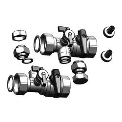 Brötje Absperrset ADH 2 für BOB 32/40, 1 1/2", Durchgangsform... BROETJE-7312117 4017042107815 (Abb. 1)
