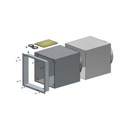 Brötje BLW B-WD Wanddurchführung isoliert, Zu- und Abluft, für BLW 8–15 B Jumbo... BROETJE-7612662 4017042121897 (Abb. 1)