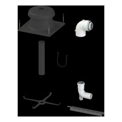 Brötje Zubehörpaket Abgas KAS 60/1, Grundbausatz DN 60/100, Verlängerungsrohren, Schor... BROETJE-7640539 4017042151887 (Abb. 1)