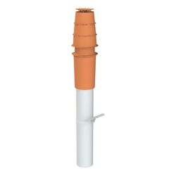 Brötje Kombinationspaket KAS 60/5 R Rot DN 60/100 mit Grundbausatz und Revisionsstück ... BROETJE-7640540 4017042151894 (Abb. 1)
