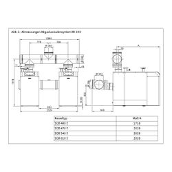 Brötje Bausatz Abgasleitungs-Kaskade BK 350 für SGB 400–610 Serie E... BROETJE-831116 4017042831116 (Abb. 1)