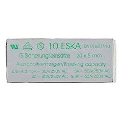 Brötje Sicherung 0,63A, 10 Stück, 955614... BROETJE-955614 4017042955614 (Abb. 1)