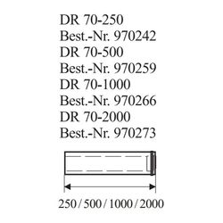 Brötje Abgasrohr DR 70-1000 DN 70/110 Länge 1000mm... BROETJE-970266 4017042970266 (Abb. 1)