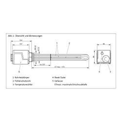 Brötje Zurüstsatz Elektroheizpatrone ZE-EAS 6kW für Speicher EAS 300–500 Serie C, für E... BROETJE-980258 4017042980258 (Abb. 1)