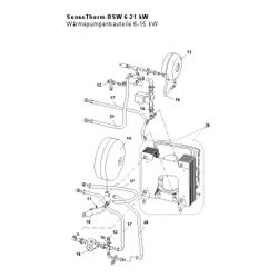 Brötje Membran-Ausdehnungsgefäß 8l Sole, für BSW 6-8... BROETJE-648424 4017042648424 (Abb. 1)