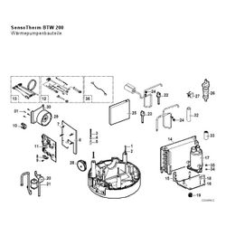 Brötje Druckschalter Huba 401 für BTW 200... BROETJE-7314203 4017042134651 (Abb. 1)