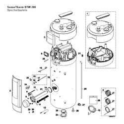 Brötje Thermostat, ab 03/16, für BTW 200/300... BROETJE-7653967 4017042165556 (Abb. 1)