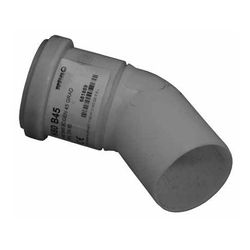Brötje Bogen 45 Grad für DN 60 PPs, 681889... BROETJE-681889 4017042681889 (Abb. 1)