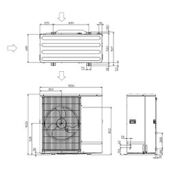 Brötje Luft-Wasser-Wärmepumpe Monoblock AWHP 6 MR Außeneinheit, 4,76kW bei A7/W35, R41... BROETJE-7764845 4017042227230 (Abb. 1)