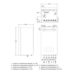 Brötje Luft-Wasser Wärmepumpe BLW Eco 8.1 Außeneinheit, 8,4kW bei A7/W35, R32, 230V un... BROETJE-7849250 4017042268660 (Abb. 1)