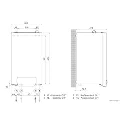 Brötje BLW Mono 8 Luft-Wasser Wärmepumpe Außeneinheit, 9,0kW bei A7/W35, R410A, 230V, ... BROETJE-7764588 4017042227094 (Abb. 1)