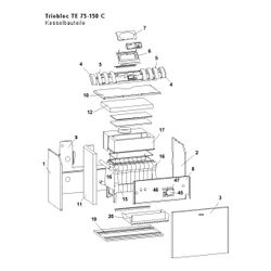 Brötje Isomatte Kesselblock für TE 110... BROETJE-933506 4017042933506 (Abb. 1)