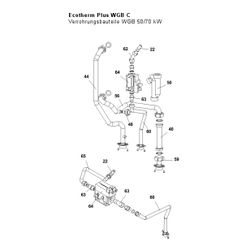 Brötje Gasanschlussrohr für WGB 50 C, 7661423... BROETJE-7661423 4017042170574 (Abb. 1)