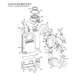 Brötje Kondenswassersammelschale, für BBS 2.28/2.38, 2 Glieder Wärmetauscher... BROETJE-988599 4017042988599 (Abb. 1)