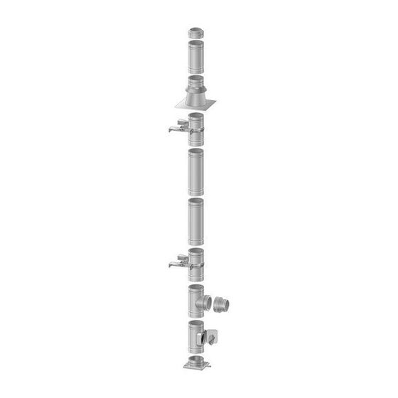 Buderus Logafix DW NW 250 Gesamtpaket BU/DW 5m Abgassystem, Edelstahl