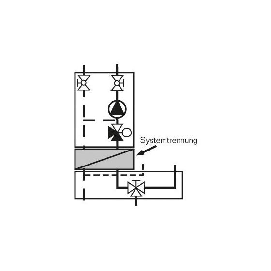 Buderus Systemtrennung Trio-Flow PWT Mischergruppe V2