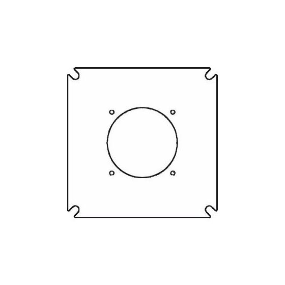 Buderus Brennerplatte GE615, 430x430mm Blindplatte