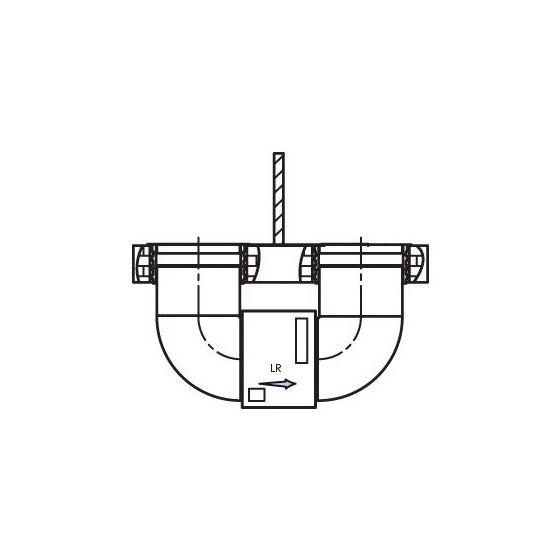 Buderus Logaplus Paket LKP700-2 unten Paket Luftkanäle für WLW196iIR 6-8