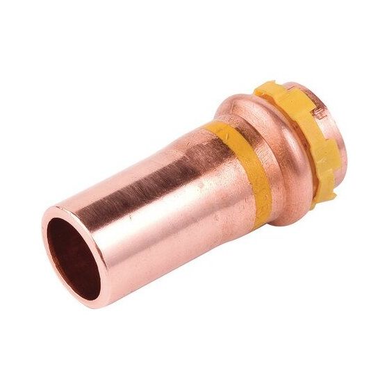 Buderus Logafix Kupfer Gas Reduzierstück Außen/Innen 22x18mm mit V-Kontur