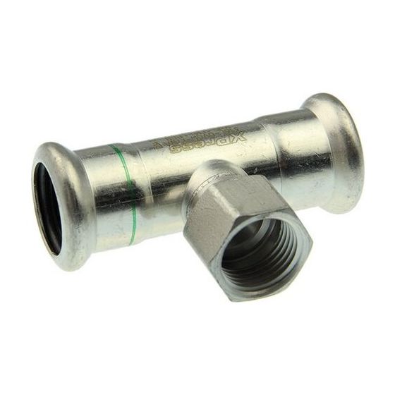 Buderus Logafix Edelstahl T-Stück Innen/Innen/Innen 18mm x Rp 1/2