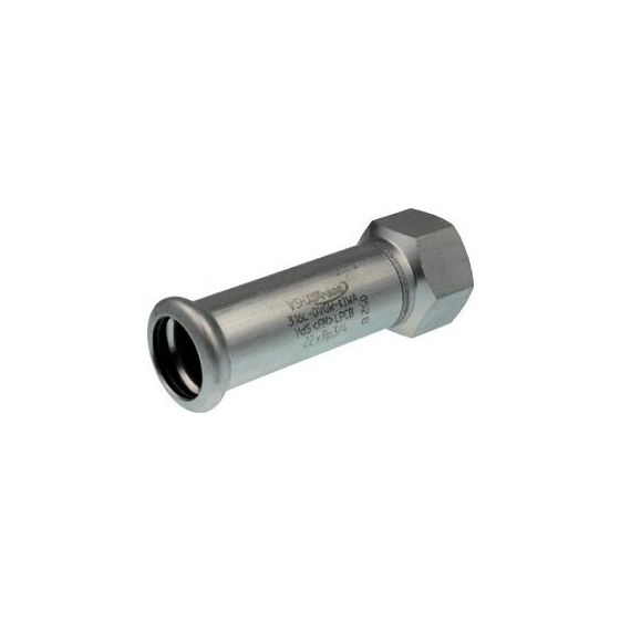 Buderus Logafix Edelstahl Schiebemuffe Innen/Innen 22mm x Rp 1/2