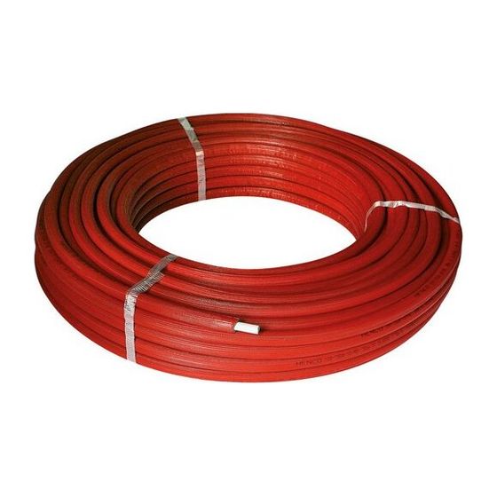 Buderus Rohr 16x2mm 50m Bund 13mm isoliert RIXc, PE-Xc/AL/PE-Xc, Presskontur BE, Rot