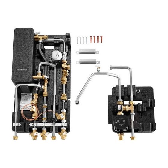 Buderus Logamax Wohnungsstation WS160-35 E kompakt, Modul für gemischten Heizkreis, MAPL